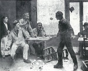 Valsspelers door Lovis Corinth